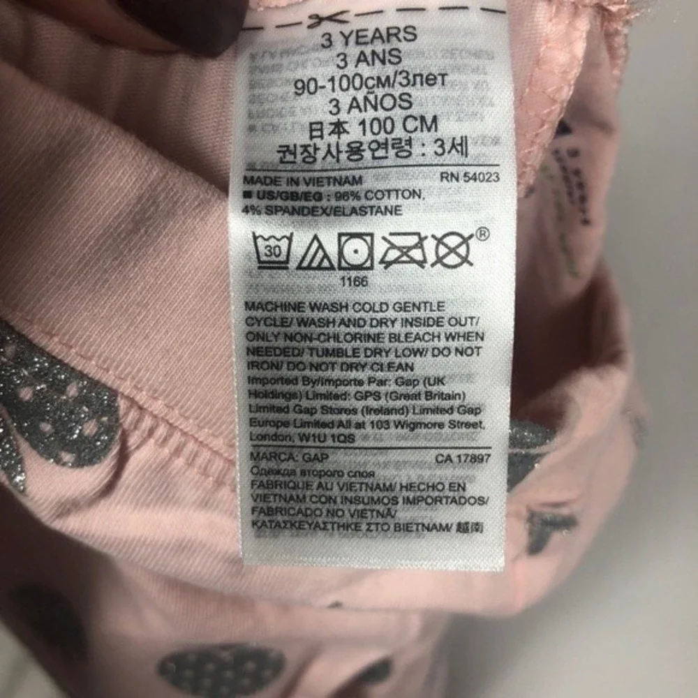 Baby‎ Gap Girls Pink Leggings Size 3T